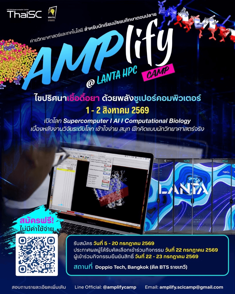 AMPlify Camp: ไขปริศนาเชื้อดื้อยา ด้วยพลัง Supercomputer
