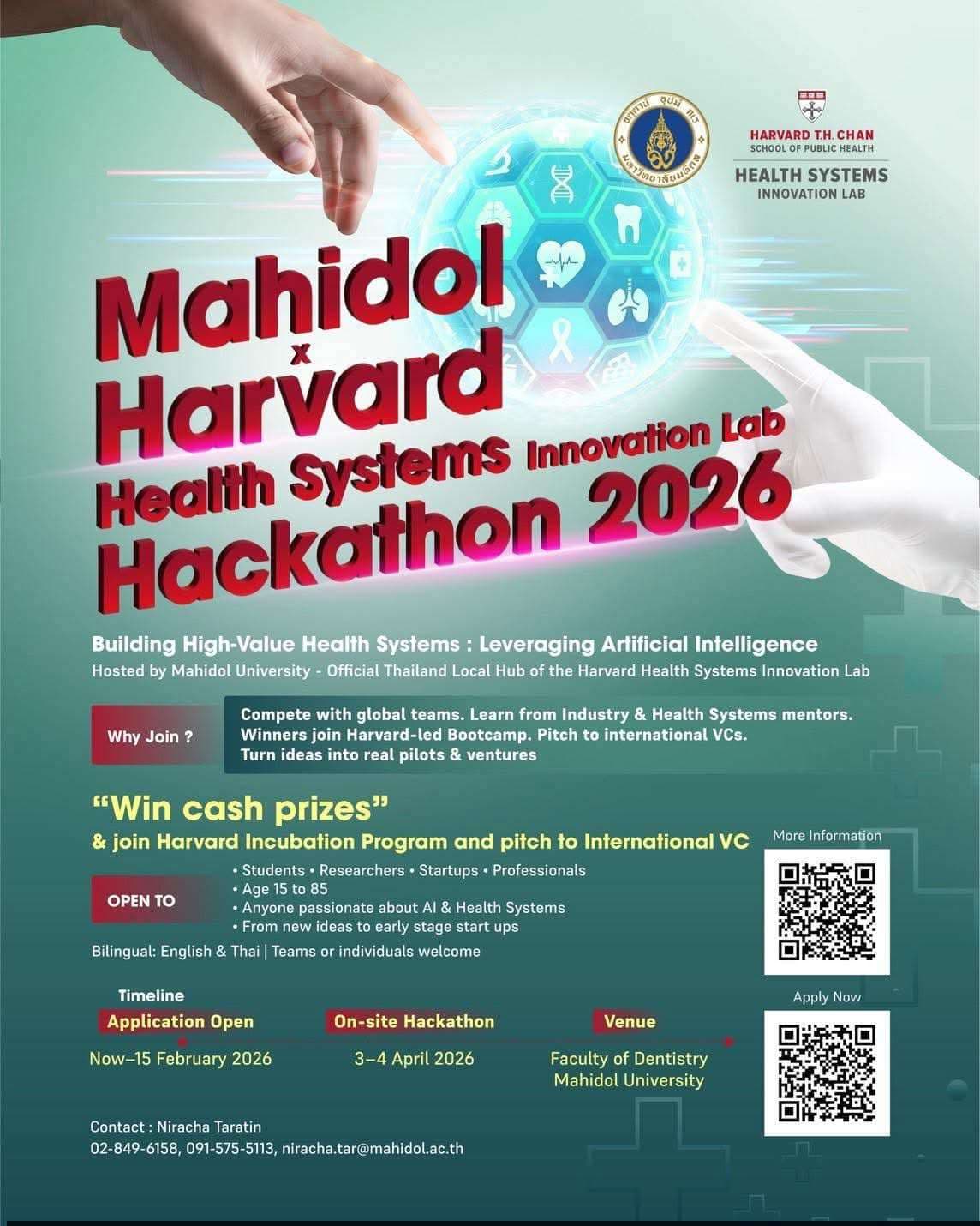 Mahidol x Harvard Health Systems Innovation Lab Hackathon 2026