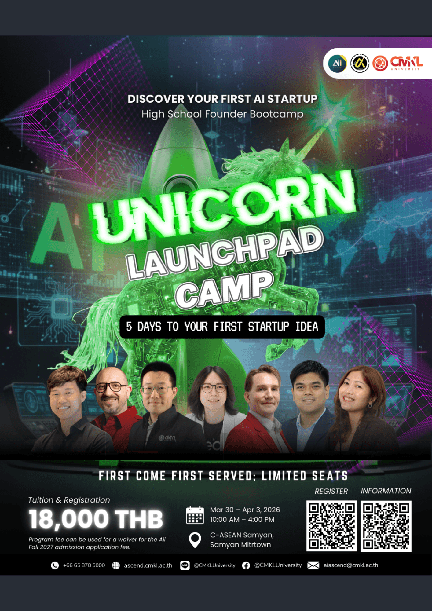 Unicorn Launchpad Camp 2026: Discovery Your First AI Startup | CMKL University
