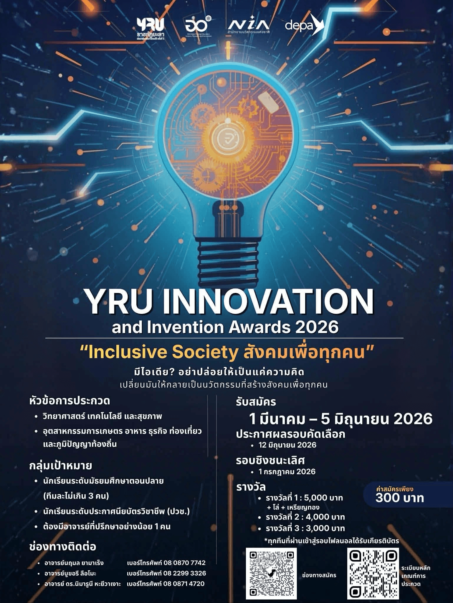 YRU Innovation and Invention Awards 2026